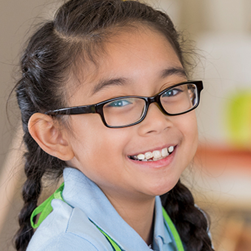 girl in glasses