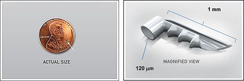 iStent Quad Cities Size Comparison of Micro Bypass iStent